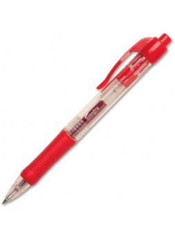 Integra 36159 Retractable Gel Ink Pen, 0.7mm, Red ink, Dozen